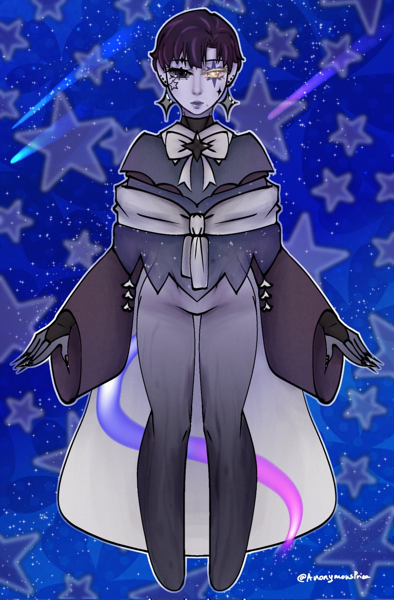 Anonymous_Priea's tweet image. I haven't really introduced myself. Hello im a sentient star named Priea! You can call me Pri or Anomie if you'd prefer that instead. I go by any pronouns, preferably he/him. I'm a fudanshi I like reading bl alot. I'm also an artist I drew my own oc! I draw both boys and girls&lt;3