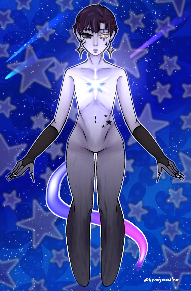 Anonymous_Priea's tweet image. I haven't really introduced myself. Hello im a sentient star named Priea! You can call me Pri or Anomie if you'd prefer that instead. I go by any pronouns, preferably he/him. I'm a fudanshi I like reading bl alot. I'm also an artist I drew my own oc! I draw both boys and girls&lt;3