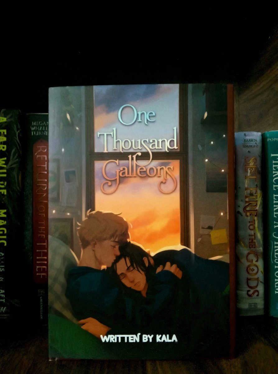 fresiants's tweet photo. I'm back in the fandom &amp; couldn’t resist reposting my old bookbinding project. Still one of my favorite things I’ve ever made!

1. One Thousand Galleons by Kala
https://t.co/0ragxVDQWz

My first ever project. So proud of how it turned out 🫶🏼 Art cover by recyclebean #snupin https://t.co/QeIFIAmTcj