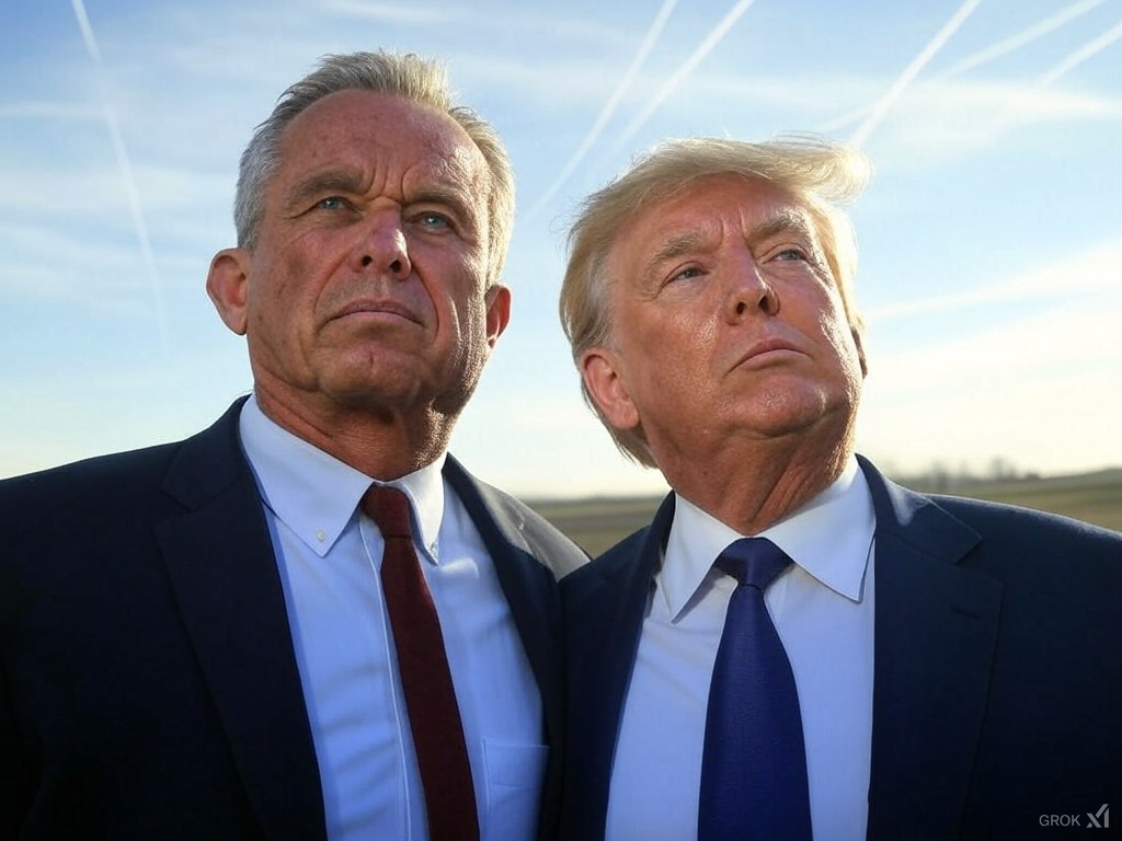 Let It Be True (@cogzlogz) on Twitter photo It's unbelievable that this administration hasn't directly addressed the chemtrails.
We know they're doing it, and they know we know.
Hello? Can you hear us, Mr. President and Secretary Kennedy?
@potus <a href="/SecKennedy/">Secretary Kennedy</a> It's unbelievable that this administration hasn't directly addressed the chemtrails.
We know they're doing it, and they know we know.
Hello? Can you hear us, Mr. President and Secretary Kennedy?
@potus <a href="/SecKennedy/">Secretary Kennedy</a>