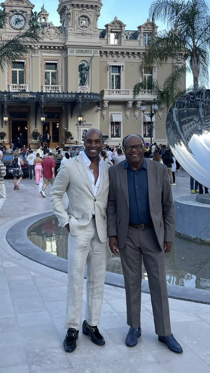 patrickhere's tweet photo. Linen season officially unlocked. 👔☀️ Off  to Café de Paris with THE style icon—my father, Dr. Arthur I. Hazlewood. Monaco nights never disappoint.
#drarthurihazlewood #patrickhazlewood #Monaco #cafedeparis #mensfashion #linenstyle #dapperduo #fatherandson #stylegoals #fyp https://t.co/HZGakl4ZDG