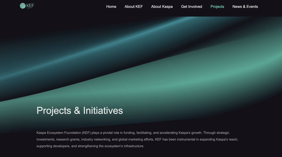 📣 We’re proud to announce the re-launch of kaspafoundation.org/#/ — a new version of the official website of the Kaspa Ecosystem Foundation.

The website is a transparent and accessible window into our  mission, values, and ongoing work across the #Kaspa ecosystem.

You’ll