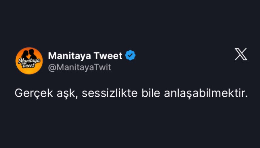Gerçek aşk.