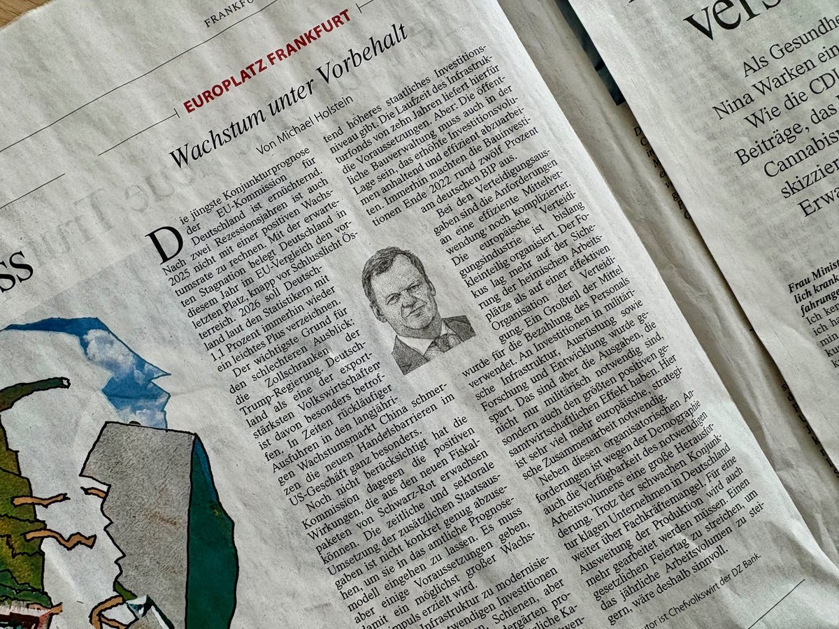 DZ BANK AG (@dzbank) on Twitter photo Das neue Fiskalpaket könnte #Deutschland.s #BIP wieder ankurbeln. Das gelingt aber nur, wenn die öffentliche Bauverwaltung effizienter wird, so unser Chefvolkswirt Michael Holstein. Zudem brauche es in der Verteidigungsindustrie mehr europäische Zusammenarbeit. <a href="/faznet/">Frankfurter Allgemeine</a> Das neue Fiskalpaket könnte #Deutschland.s #BIP wieder ankurbeln. Das gelingt aber nur, wenn die öffentliche Bauverwaltung effizienter wird, so unser Chefvolkswirt Michael Holstein. Zudem brauche es in der Verteidigungsindustrie mehr europäische Zusammenarbeit. <a href="/faznet/">Frankfurter Allgemeine</a>