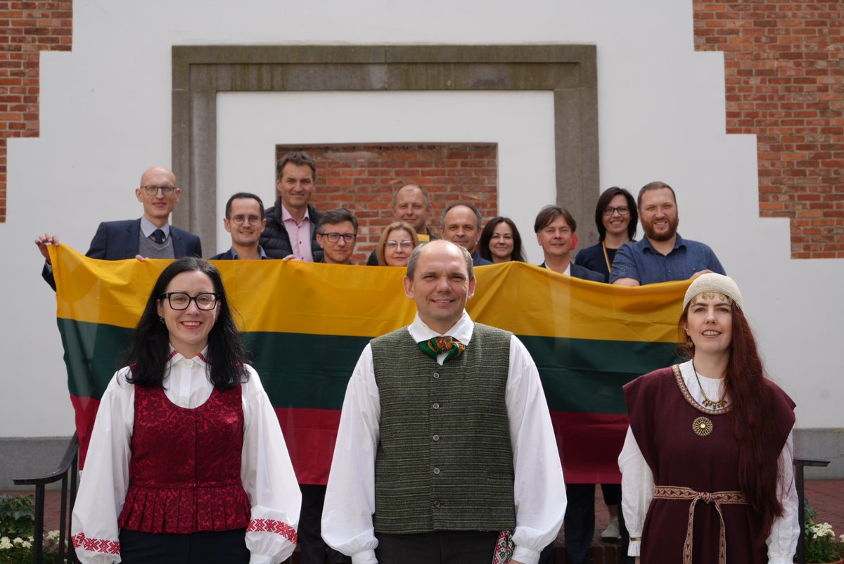 Today in Brussels we celebrated 🇱🇹 #TAUTAdienis! This is a new and very meaningful initiative that encourages everyone to dress up in Baltic, national costumes or ethnic clothing.

We hope it will become an annual tradition for all of us.