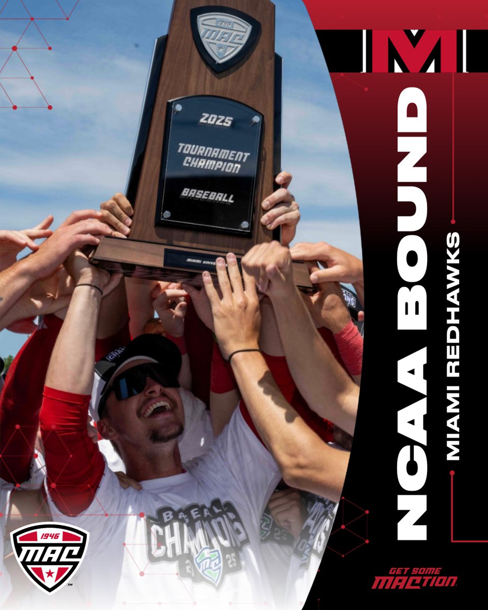 The Road To Omaha Starts Now ‼️

The RedHawks are headed to the Knoxville Regional and will open up against No. 14 Tennessee!

<a href="/MiamiOHBaseball/">Miami Baseball</a> | #MACtion