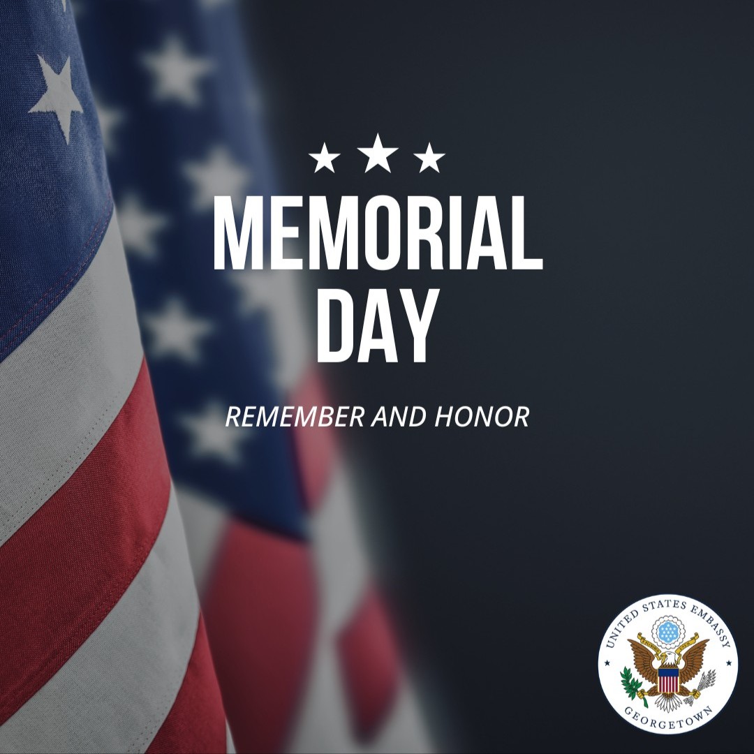 Today, Americans observe Memorial Day to honor the men and women who have lost their lives in military service to the United States. 

The U.S. Embassy is closed in observance of Memorial Day.