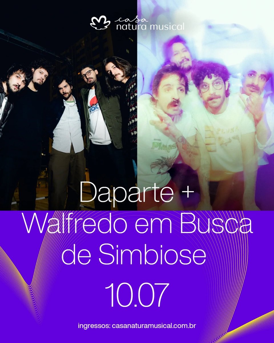 balaclavarecs's tweet image. Walfredo em Busca da Simbiose, projeto liderado pelo músico e compositor Lou Alves, participará do Projeto Frequências no dia 10 de julho, na Casa Natura Musical, junto com a banda mineira Daparte.

Garanta seu ingresso! Disponível na bilheteria da casa ou pelo link…