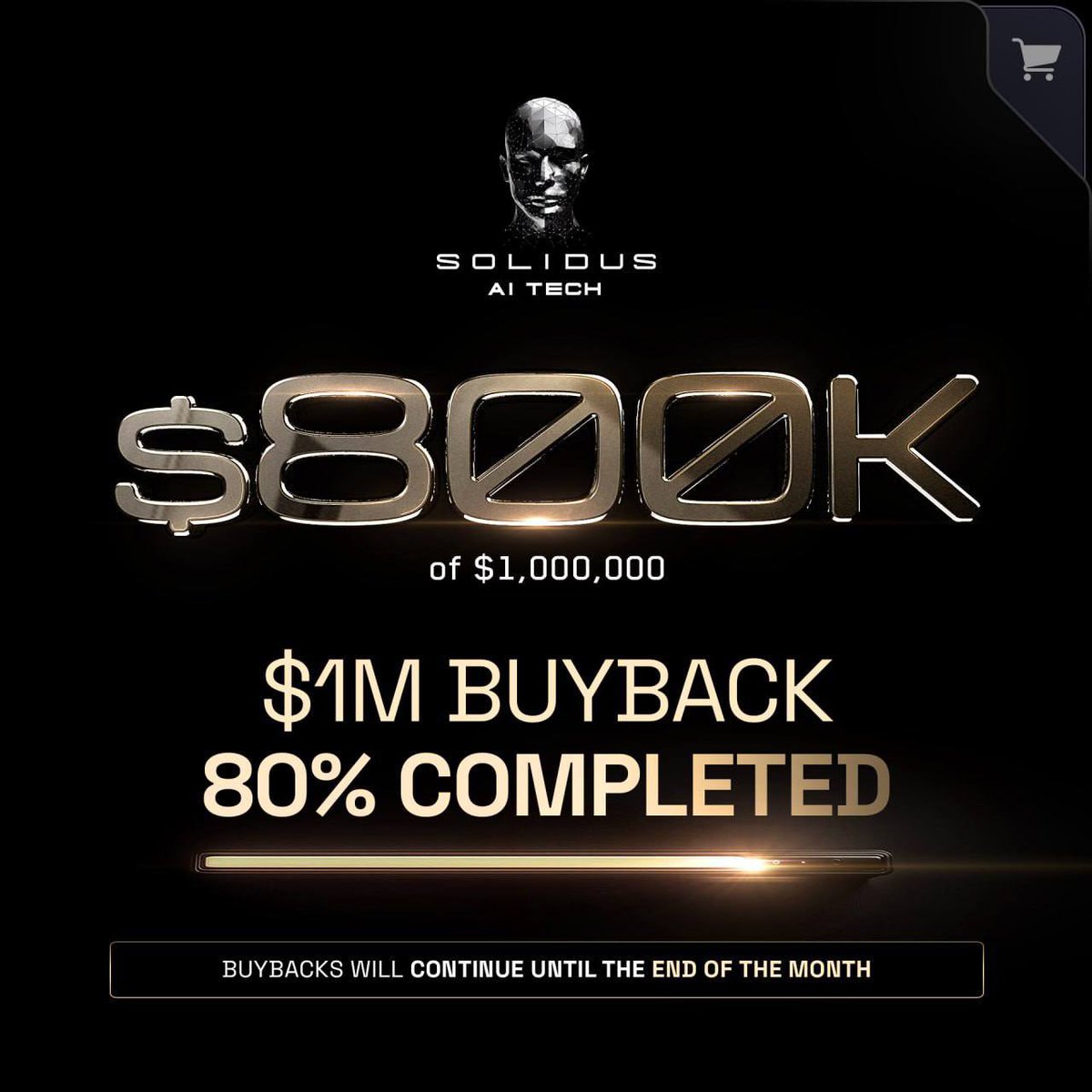 📣 $AITECH Buyback Update! 

We’ve officially completed $800K of our $1M buyback, that’s 80% done.

Buybacks will continue through the end of the month.

✨ More updates coming soon, stay tuned!