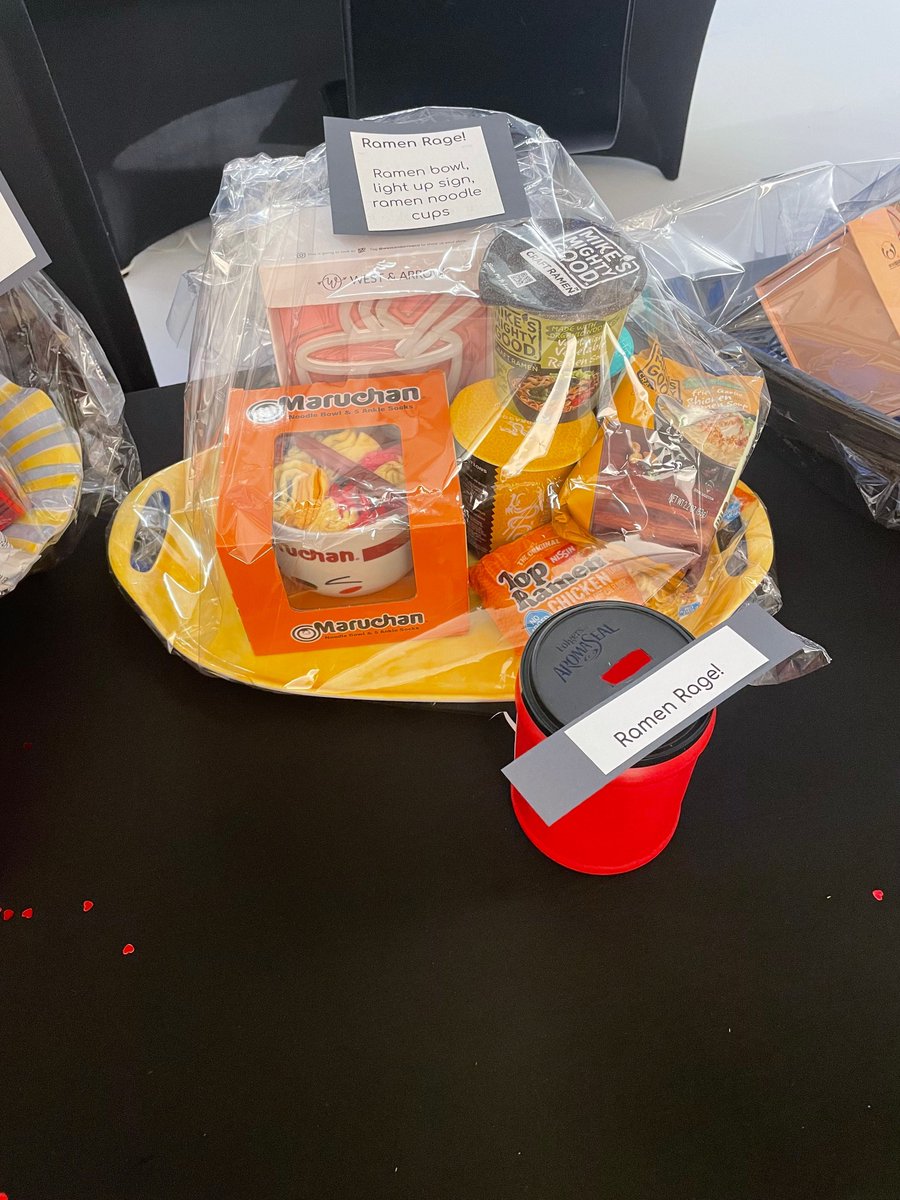sfdesales's tweet photo. We had a blast raffling off some unforgettable baskets! We had delicious foods for ramen lovers and colorful baskets for crafting queens!

Huge shoutout to all our Casino Night raffle winners. https://t.co/q3vvuRUemF