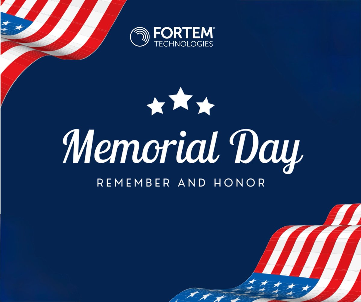 FortemTech's tweet image. This #MemorialDay, we honor and remember the brave men and women who made the ultimate sacrifice in service to our nation. At Fortem, we are deeply grateful for their courage and unwavering commitment to protect our #freedom. Today, we pause to reflect, remember, and pay tribute.