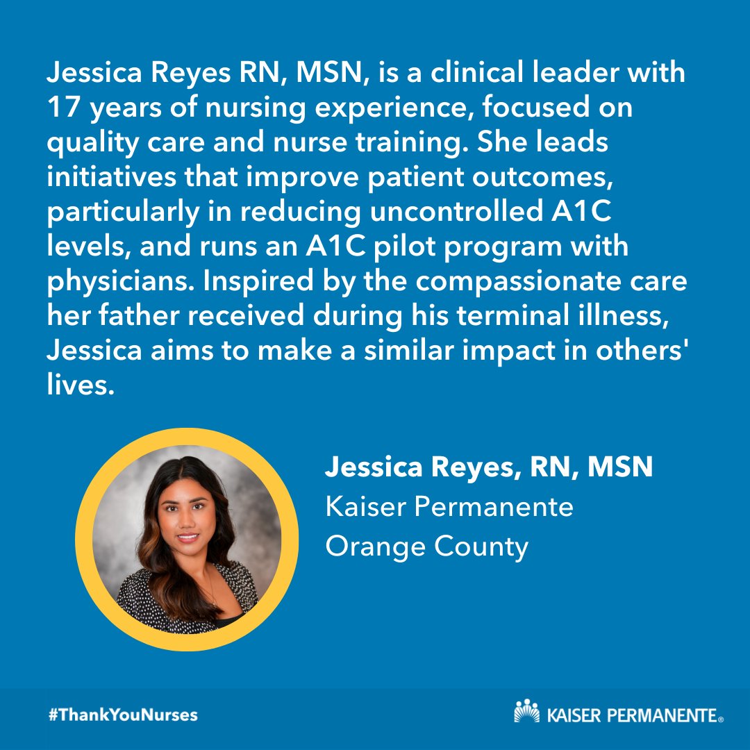 Meet Jessica Reyes, MSN, RN — a clinical leader + mentor whose passion for quality care + nurse training is saving lives and shaping the future of nursing. Inspired by the compassionate care her father received, Jessica is dedicated to every patient she serves. 💙 #ThankYouNurses