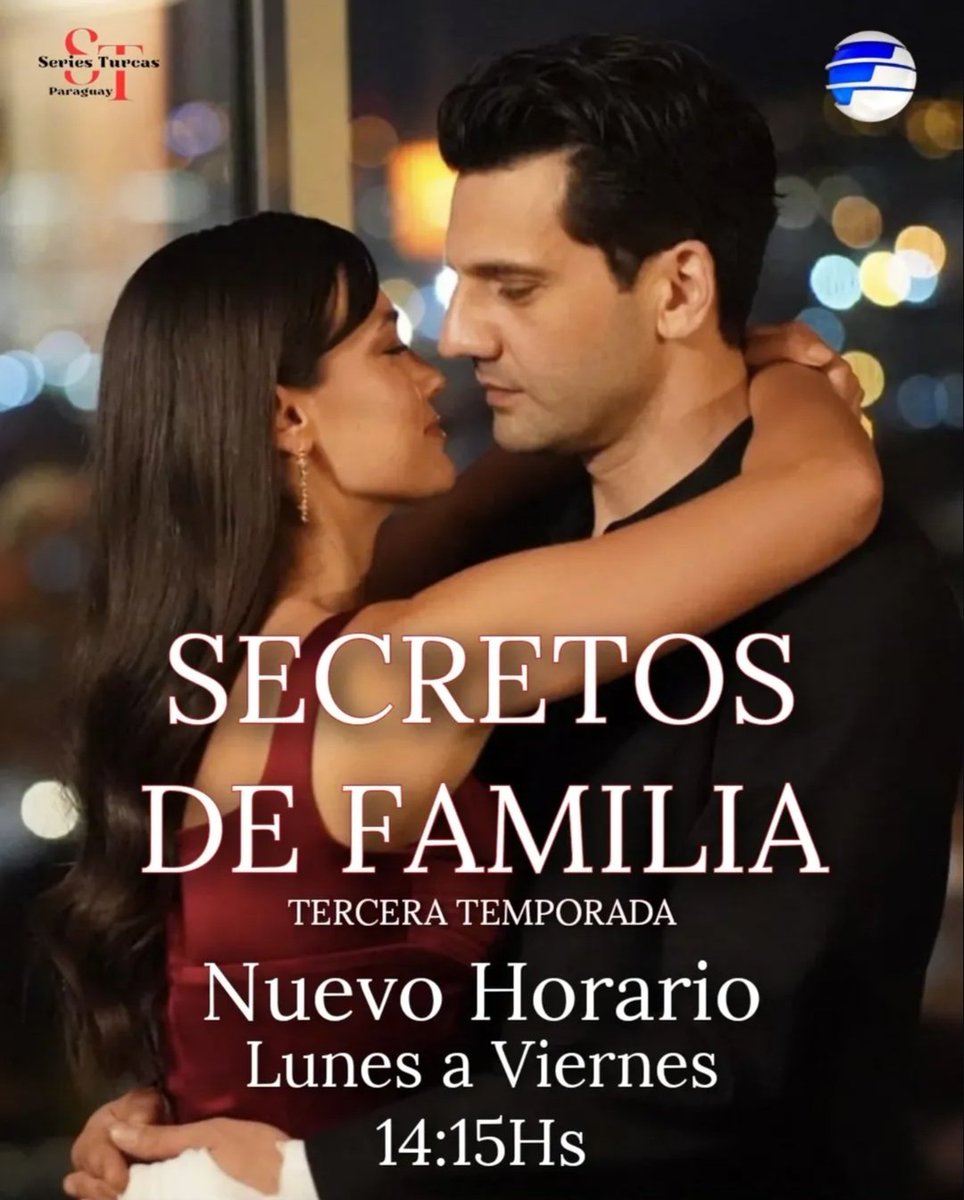 SeriesTurcasPy's tweet photo. 🤫 Algunos secretos faltan por revelar antes del final de esta historia, porque #SecretosDeFamiliaPy continúa con sus MOMENTOS CULMINANTES, a partir de HOY lunes 26 de mayo en su nuevo horario a las 14:15Hs por @telefuturo 💥✨
#SeriesTurcasPy #Yargı #PinarDeniz #KaanUrgancioglu https://t.co/O0xX7OHRM8