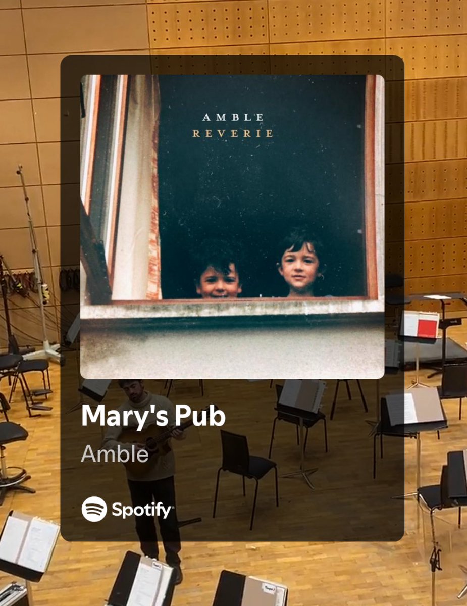 If you’re not listening to these beautiful Irish bastards then you are truly missing out. Listen to Amble.🔥