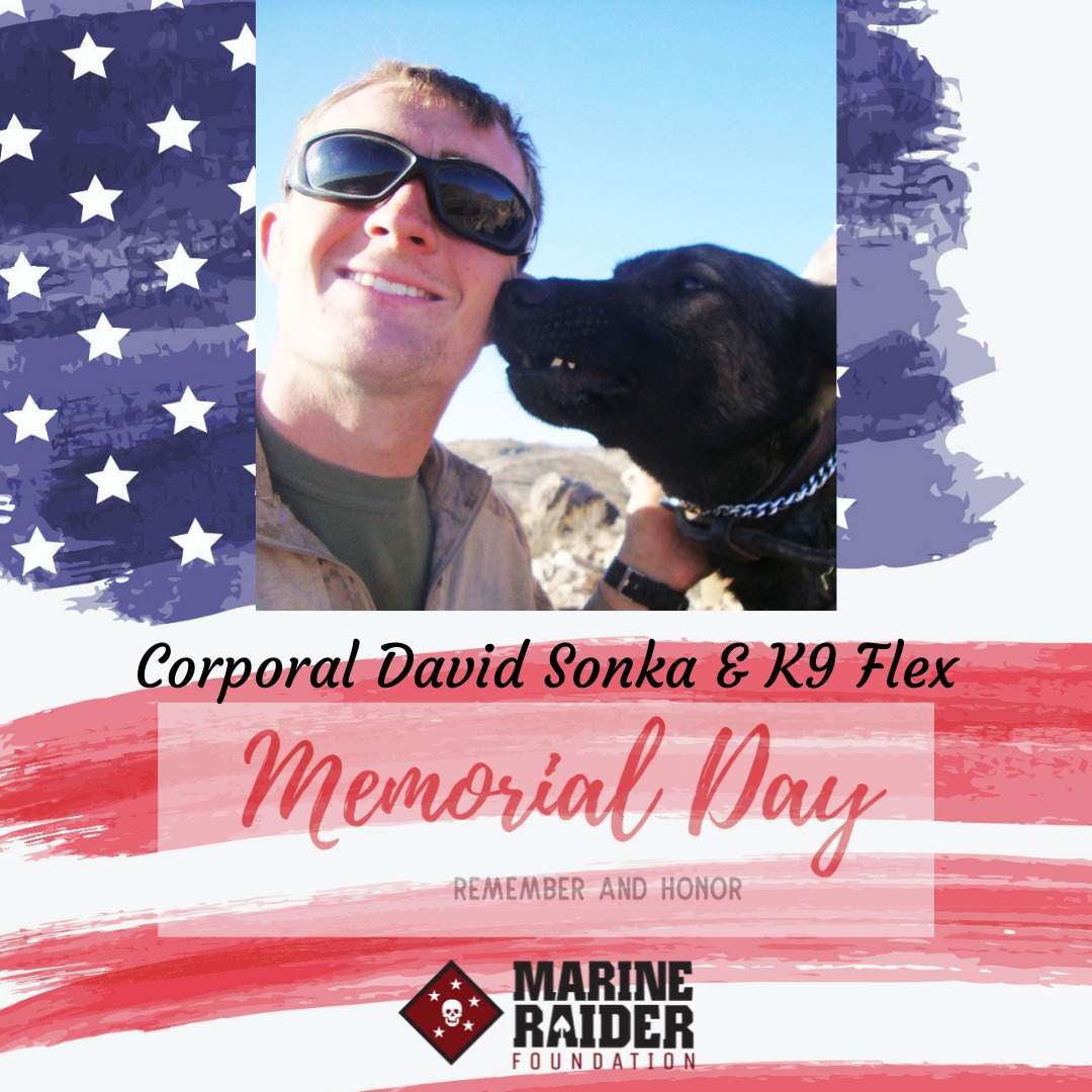 Honor and remember, say their name - David Sonka
marineraiderfoundation.org/corporal-david…