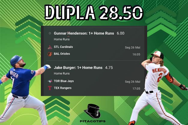 PitacoTips's tweet image. Dupla para o dia, stake sugerida: 0.10u na dupla e 0.50u em cada separados.