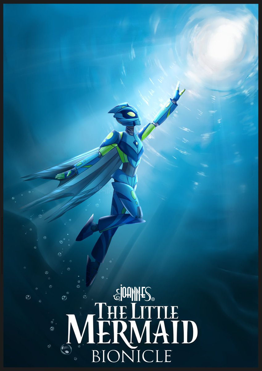 I've wanted to recreate this Little Mermaid cover with Hahli for a long time and I finally got around to it, I hope you like it! ^^ <a href="/KidTrenKrom/">El Cronista</a> 

#mermay #bionicle #mermaid