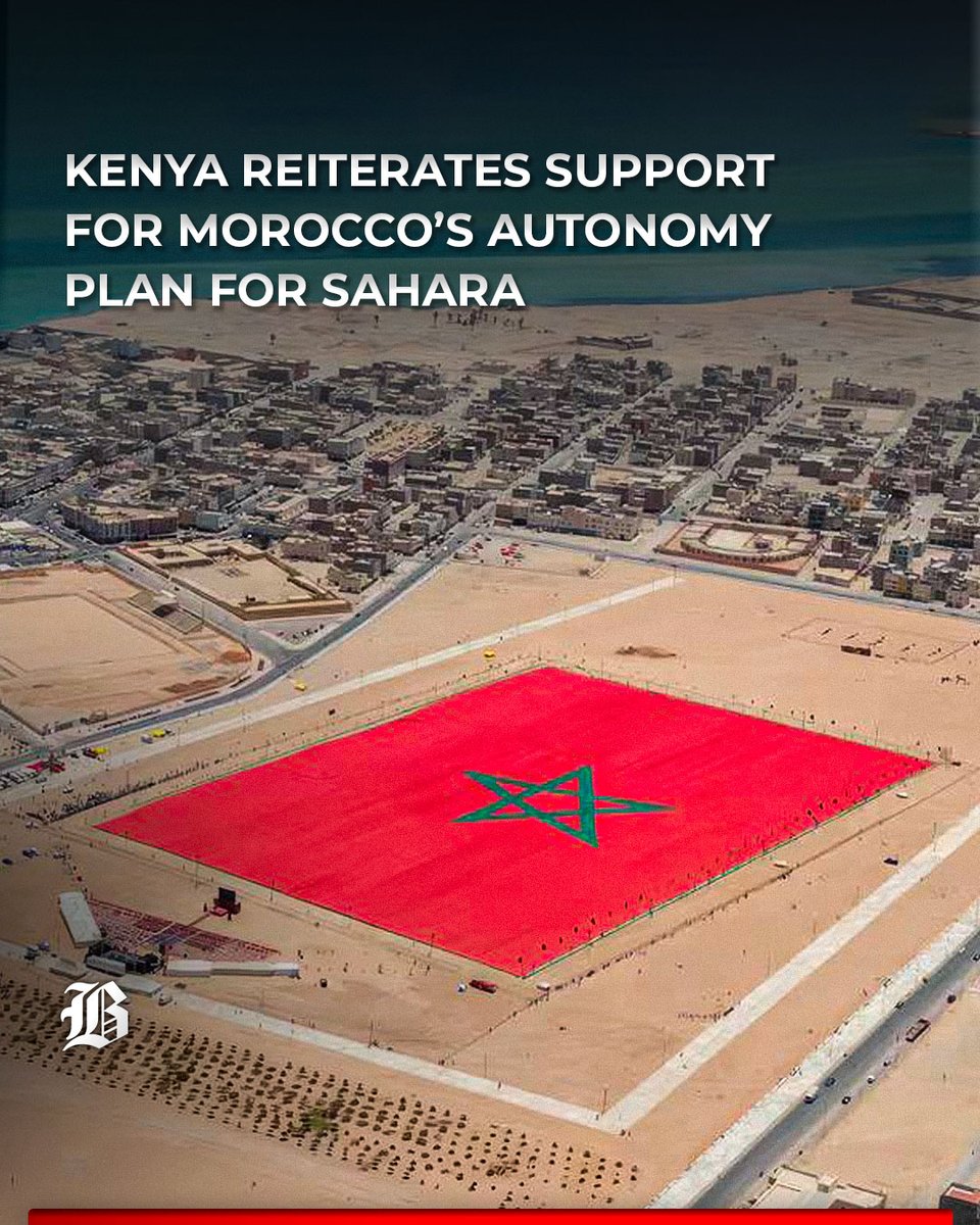 BarlamanToday's tweet image. Kenya reiterated on Monday its support for Morocco’s Autonomy Plan as the only “sustainable solution” to the Sahara dispute.

#MoroccoKenyaTies #SaharaAutonomy #UNSupport #Barlamantoday