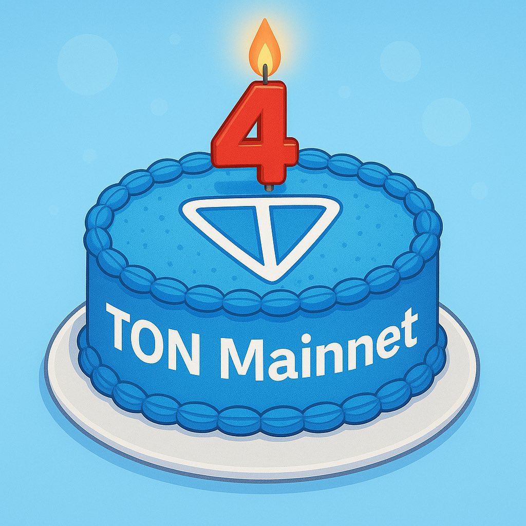 Web3_bro1's tweet image. Happy 4th Birthday $TON
On this day in 2021, the TON Mainnet officially launched.

Since then, it’s grown into a thriving ecosystem powered by the relentless innovation of the TON Core community.

Here’s to building the future of the open internet!
#TON #TheOpenNetwork #Web3