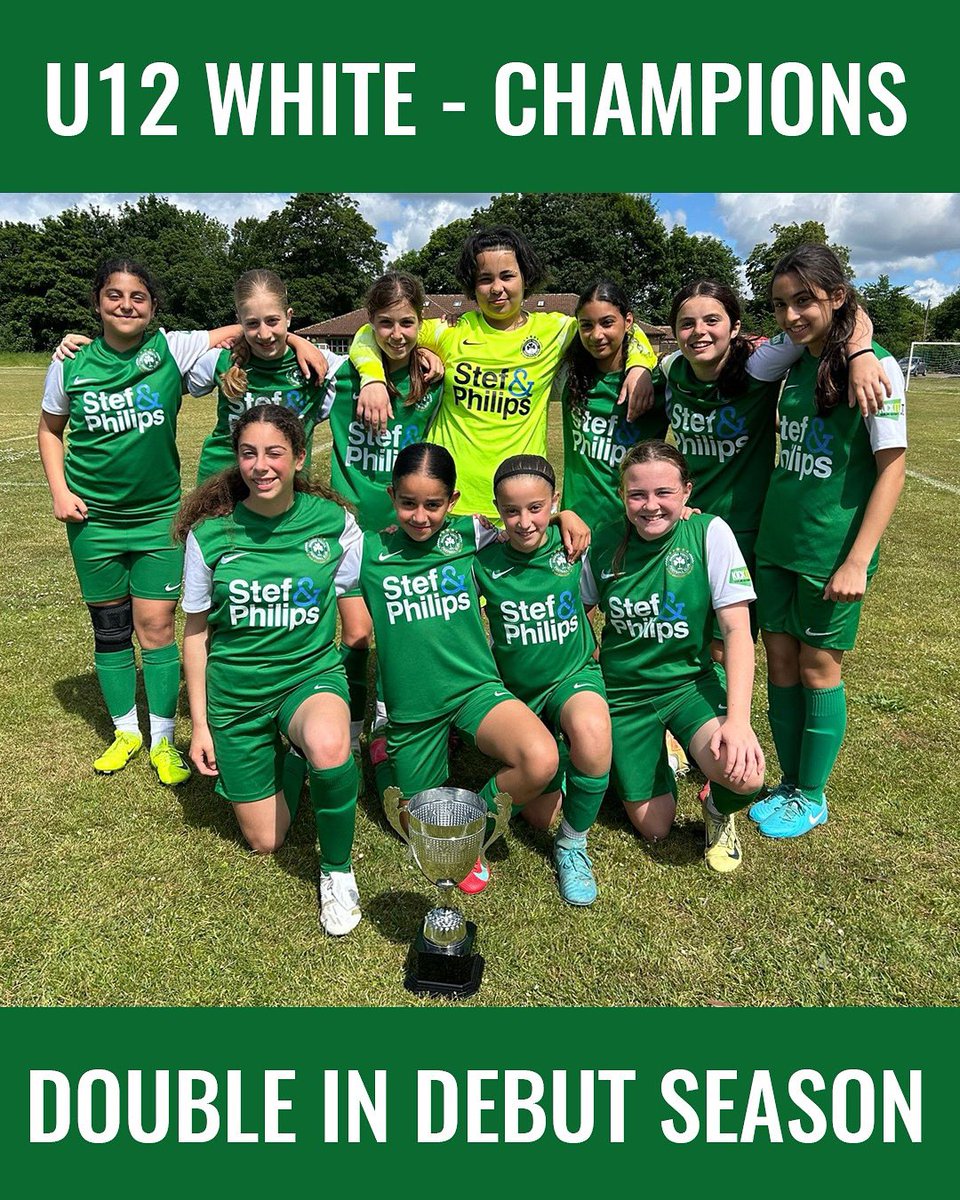U12 Girls White are champions! 🏆

A 7–0 win in their final game secured the league title – completing The Double in their debut season. What a team! 💚

#OmoniaYouthFC #LeagueChampions #TheDouble #GrassrootsFootball #GirlsFootball #NorthLondonFootball #FootballForAll