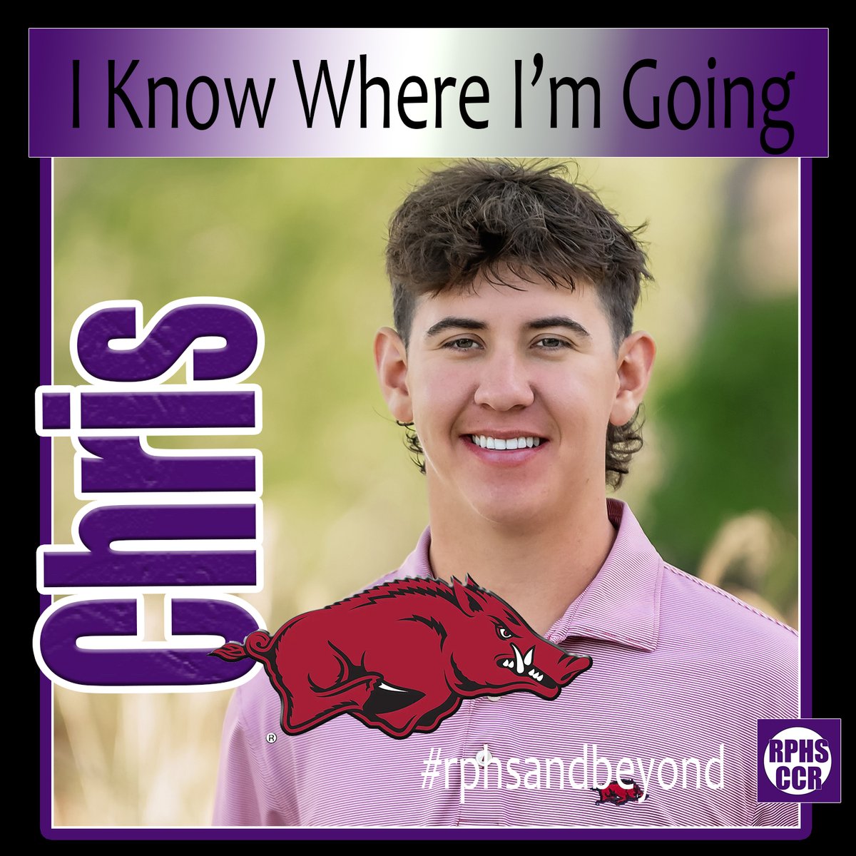 Congrats to Chris! #iknowwhereimgoing #rphsandbeyond