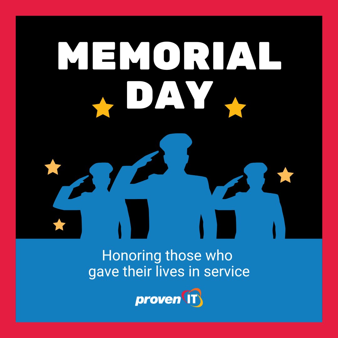 On this Memorial Day, we remember those who gave their lives in service to our country. Your sacrifice will never be forgotten. 

#MemorialDay #HonorTheFallen