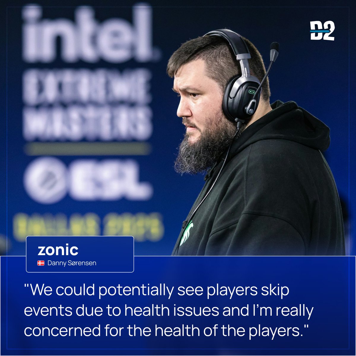 Dust2.us (@dust2us) on Twitter photo In an interview with Dust2.us, <a href="/zonic/">Danny Sørensen</a> raised concerns about the demanding travel schedule under the VRS which he worries could lead to burnout and health issues for the players.
Read more below ⬇️ In an interview with Dust2.us, <a href="/zonic/">Danny Sørensen</a> raised concerns about the demanding travel schedule under the VRS which he worries could lead to burnout and health issues for the players.
Read more below ⬇️