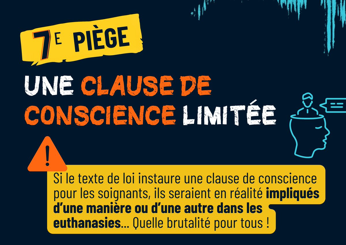 💣Les 10 pièges de la loi #Findevie
Une clause de conscience limitée pour les soignants, inexistante pour les pharmaciens et pour les établissements de santé. alliancevita.org/2025/05/10-pie…