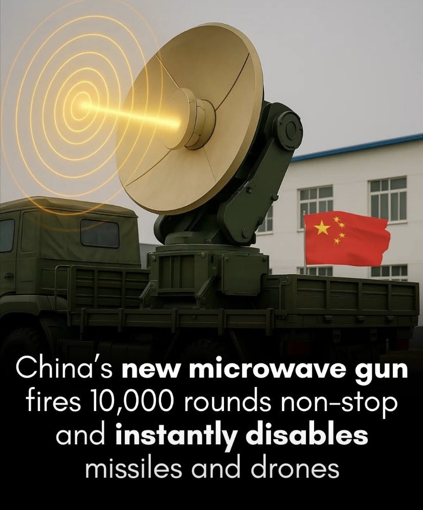 BREAKING: China tests a powerful new microwave weapon — capable of firing 10,000 rounds non-stop. Drones, missiles, electronics... all can be disabled. A new era of warfare has begun.