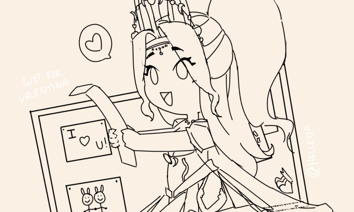 sneak peek of wip panels for a cutie! #wipart