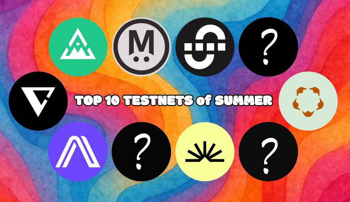 Top 10 testnets of Summer

Costs: $0
Potential: $5100+

Farm now, thank me later🧵👇
