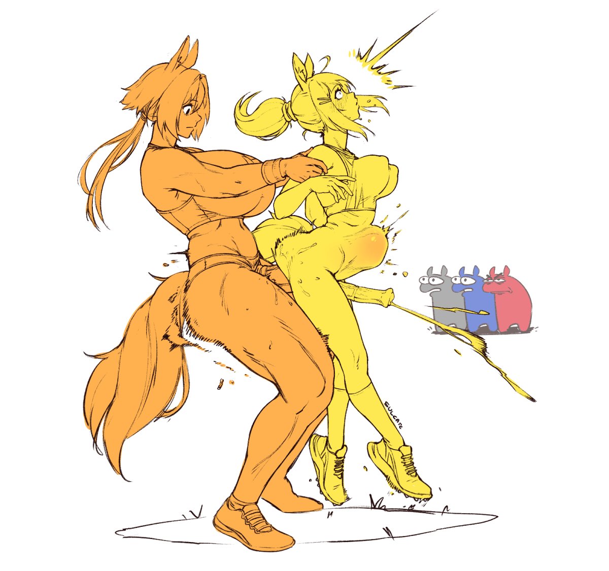 e1m3t4, jovial merriment styles on all of her competitors by stopping mid race to blow out yellows back, then clutches victory from the hands of door knob 😩😩

huge thank you to my supporters who got access to this piece a month in advance, find out how you can support below! ^^
