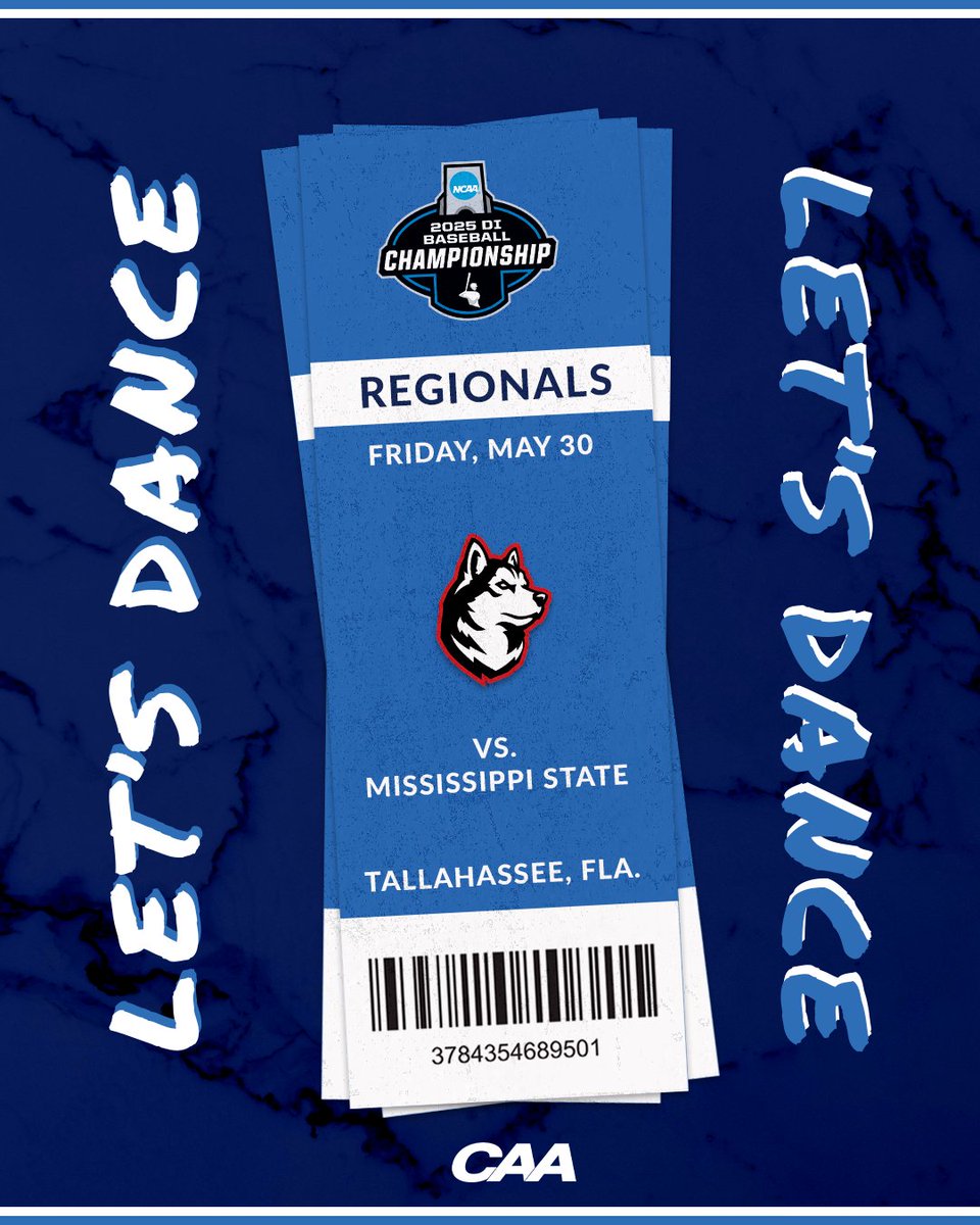 Coastal Athletic Association (@caasports) on Twitter photo TO THE SUNSHINE STATE ☀️
<a href="/GoNUbaseball/">Northeastern Baseball</a>'s quest for an <a href="/NCAABaseball/">NCAA Baseball</a> Championship begins in Tallahassee against Mississippi State! #CAABaseball TO THE SUNSHINE STATE ☀️
<a href="/GoNUbaseball/">Northeastern Baseball</a>'s quest for an <a href="/NCAABaseball/">NCAA Baseball</a> Championship begins in Tallahassee against Mississippi State! #CAABaseball