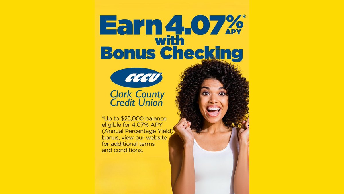 CreateCreditU's tweet image. CHECKING: Looking for a checking account that does more? With Bonus Checking Plus, you can: Earn up to 4.07% APY; Get ID theft protection, phone coverage &amp;amp; dark web monitoring. More:  bit.ly/47hr591. 

#BonusChecking #CheckingAccount #BonusCheckingAccount #MemberPerks