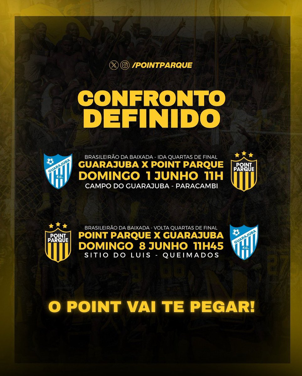 pointparque's tweet photo. COMPROMISSO MARCADO COM O POINT 💛🔥🖤

ANOTA NA AGENDA 📝 https://t.co/BFkgcVuU5q