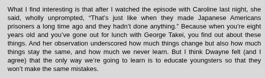 Here's a fun fact 
The idea for this episode originally came from Dwayne Mcduffie and it spawned from how much Guantanamo Bay pissed him off
it's beautiful that we got two legendary comic writers to work on this show before they passed on