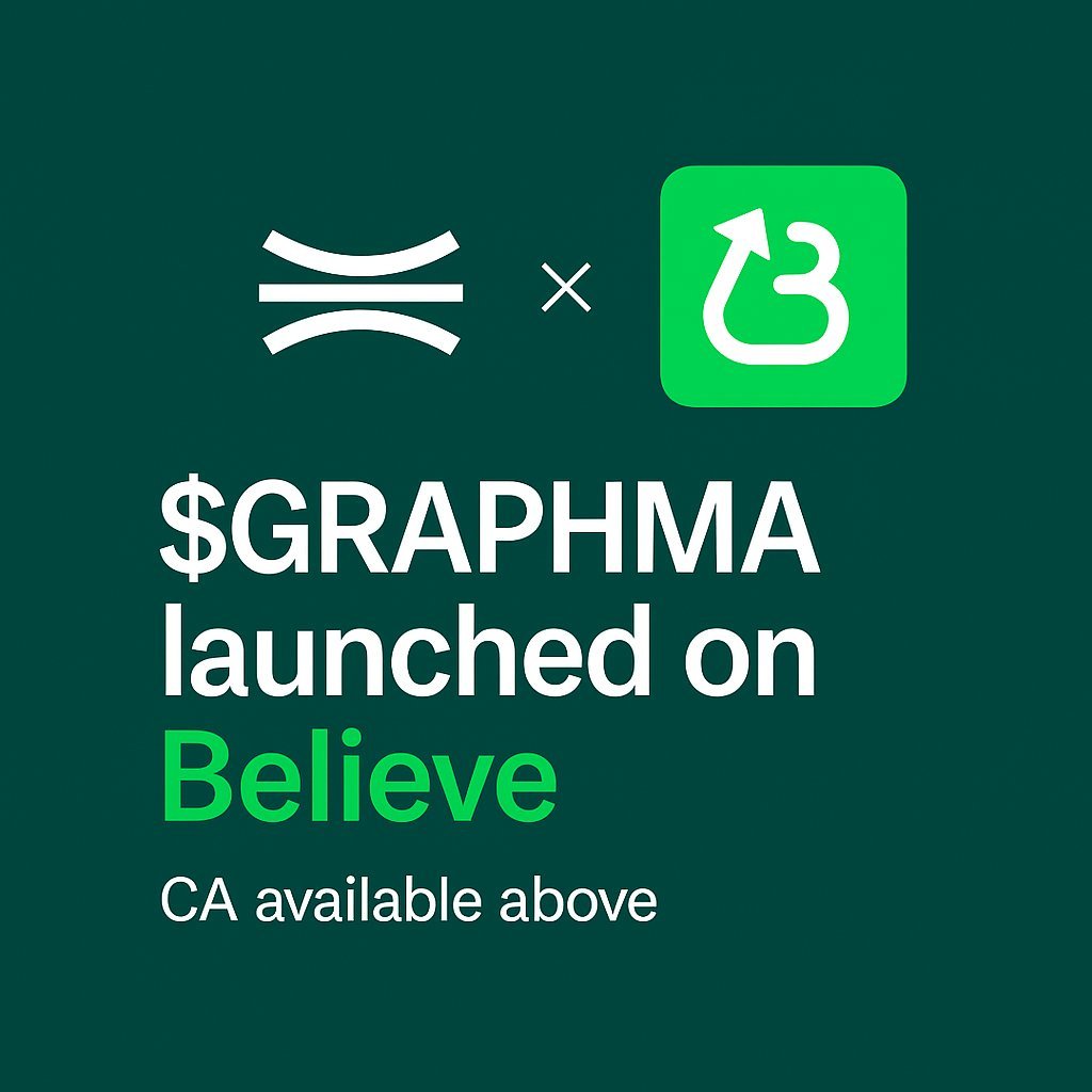 Graphma_tech's tweet photo. We’ve officially launched our native token $GRAPHMA — via the @launchcoin
platform.  
In the coming moments, we’ll be hosting a Spaces session on X to walk through our vision and how the token will integrate into the Graphmatech ecosystem.  
Stay tuned for updates — and in the meantime, you can monitor token performance using the contract address provided below:  

AdrJECNV74QdbEocdVZFiGe9dog2VGY21VBes6TRs23d