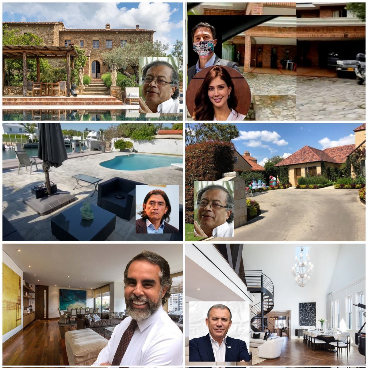 🇨🇴 PATRIMONIO Neto de la izquierda COLOMBIANA:

- Gustavo PETRO:
$ 15 millones de dólares.

- David Racero 
$ 600.000 dólares 

- María Fernanda carrascal 
$ 2.7 millones de dólares 

- Francia marquez 
$ 2 millones de dólares 

- Daniel Quintero 
$ 3.5 millones dólares 

- Jorge