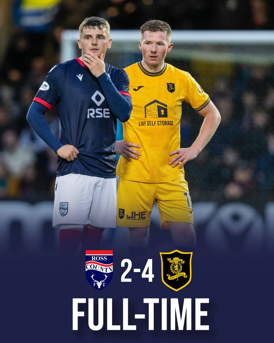 Full-time at the Global Energy Stadium:

Ross County 2-4 Livingston

Livingston win 5-3 on aggregate.