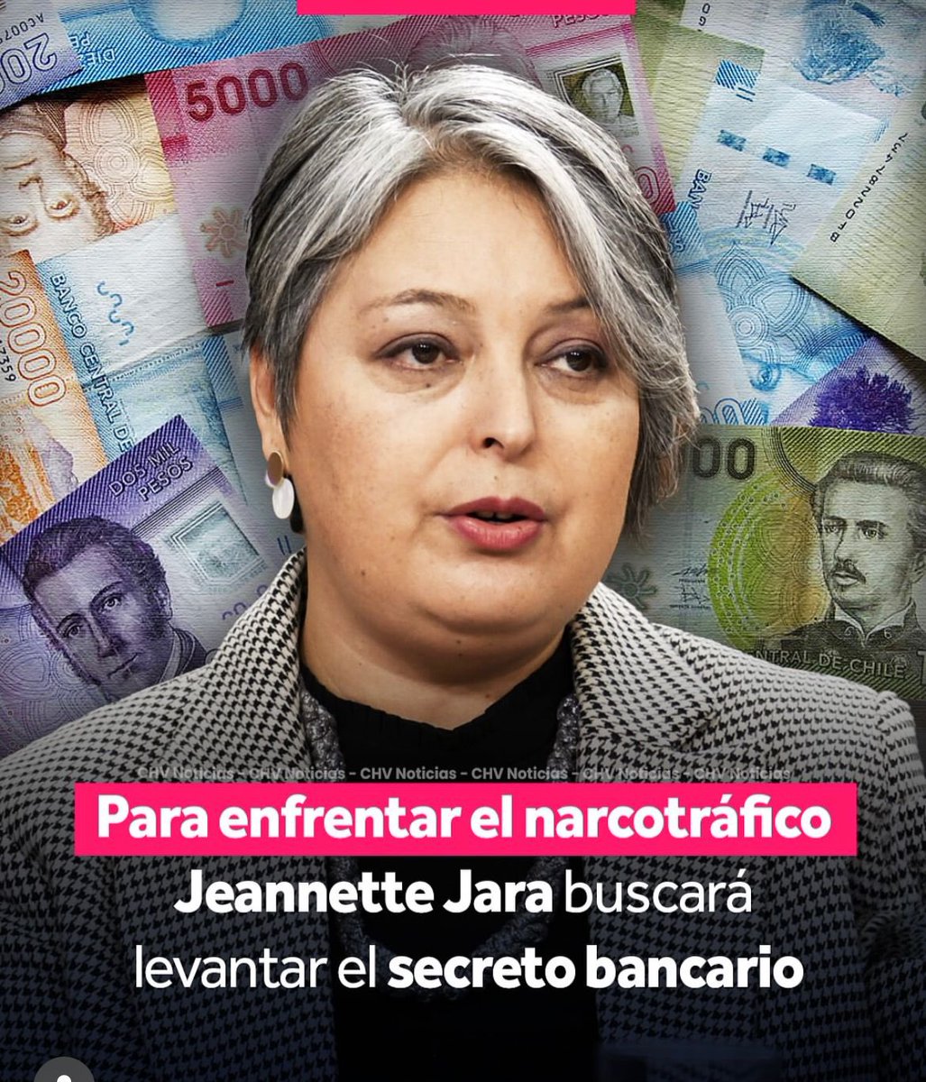 AnaMariaGazmuri's tweet photo. @jeannette_jara propone una medida concreta para combatir el crimen organizado: levantar el secreto bancario y seguir la ruta del dinero.

Hoy más que nunca, se necesitan decisiones valientes. Esta propuesta, sistemáticamente frenada por la derecha en el Congreso, es clave para golpear al narcotráfico donde más le duele: en su financiamiento.