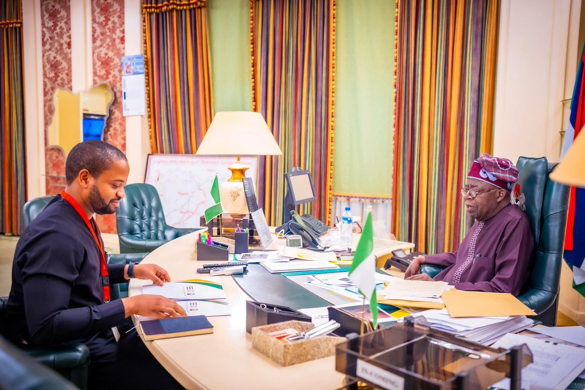 Mark Okoye (@markokoyeii) on Twitter photo Earlier today, I had the honour of briefing His Excellency, President Bola Ahmed Tinubu, GCFR <a href="/officialABAT/">Bola Ahmed Tinubu</a>, on the 100-day report of the South East Development Commission (SEDC).
Mr. President expressed strong satisfaction with our progress — from our bold vision to catalyze a Earlier today, I had the honour of briefing His Excellency, President Bola Ahmed Tinubu, GCFR <a href="/officialABAT/">Bola Ahmed Tinubu</a>, on the 100-day report of the South East Development Commission (SEDC).
Mr. President expressed strong satisfaction with our progress — from our bold vision to catalyze a