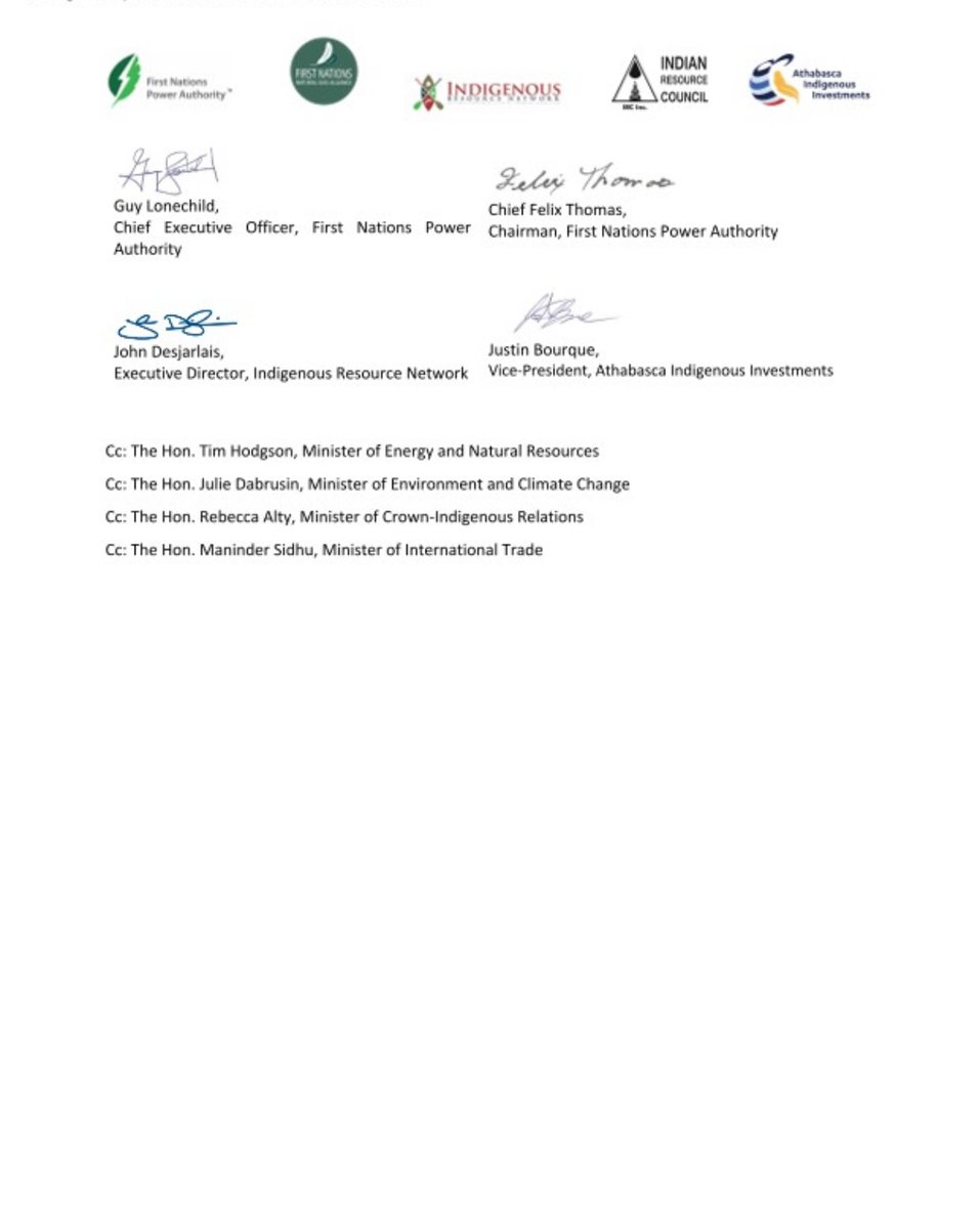 Fantastic letter from five progressive, western, pro-development Indigenous organizations to PM Carney asking to "fulfill Canada’s global LNG potential...the first step on a road that includes hydrogen, nuclear power technology and other innovations."
media.licdn.com/dms/document/m…