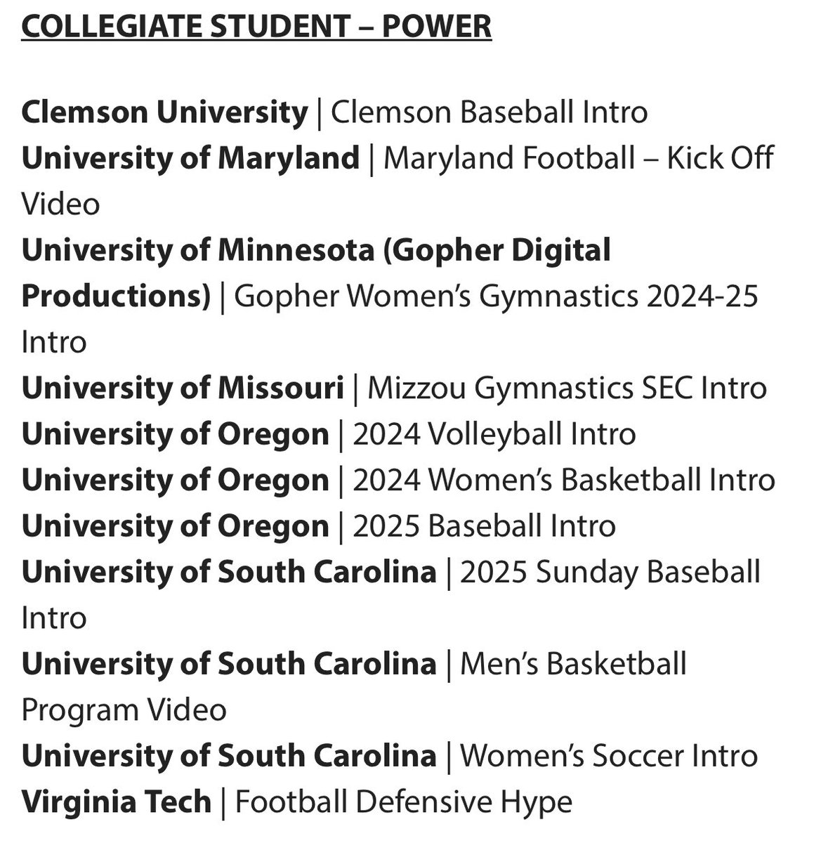 HokieVision 🦃 🎥 (@hokievision) on Twitter photo So proud of our team for being named finalists for the 2025 <a href="/SVGCollege/">SVG College</a> Sports Media Awards! HokieVision received 5 nominations in 4 different categories for Outstanding Live Game Production, Live Non-Game Production, and In-Venue Video. So proud of our team for being named finalists for the 2025 <a href="/SVGCollege/">SVG College</a> Sports Media Awards! HokieVision received 5 nominations in 4 different categories for Outstanding Live Game Production, Live Non-Game Production, and In-Venue Video.