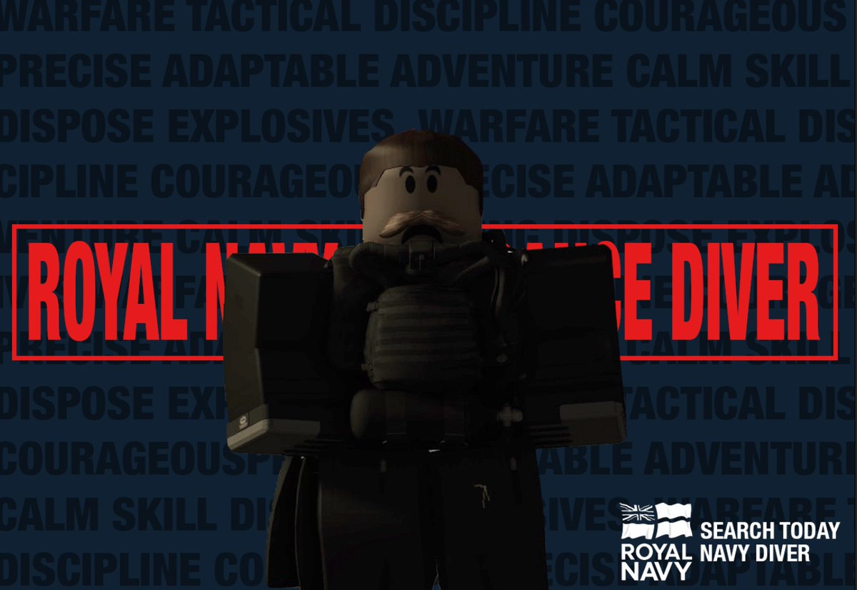 RoyalNavy_RBLX's tweet image. Today the Royal Navy commissioned the Diving and Threat Exploitation Group — renowned specialists in underwater EOD, search &amp;amp; rescue, reconnaissance, and more.

Join the best. Serve with the best: discord.gg/YvxqFeMwd8