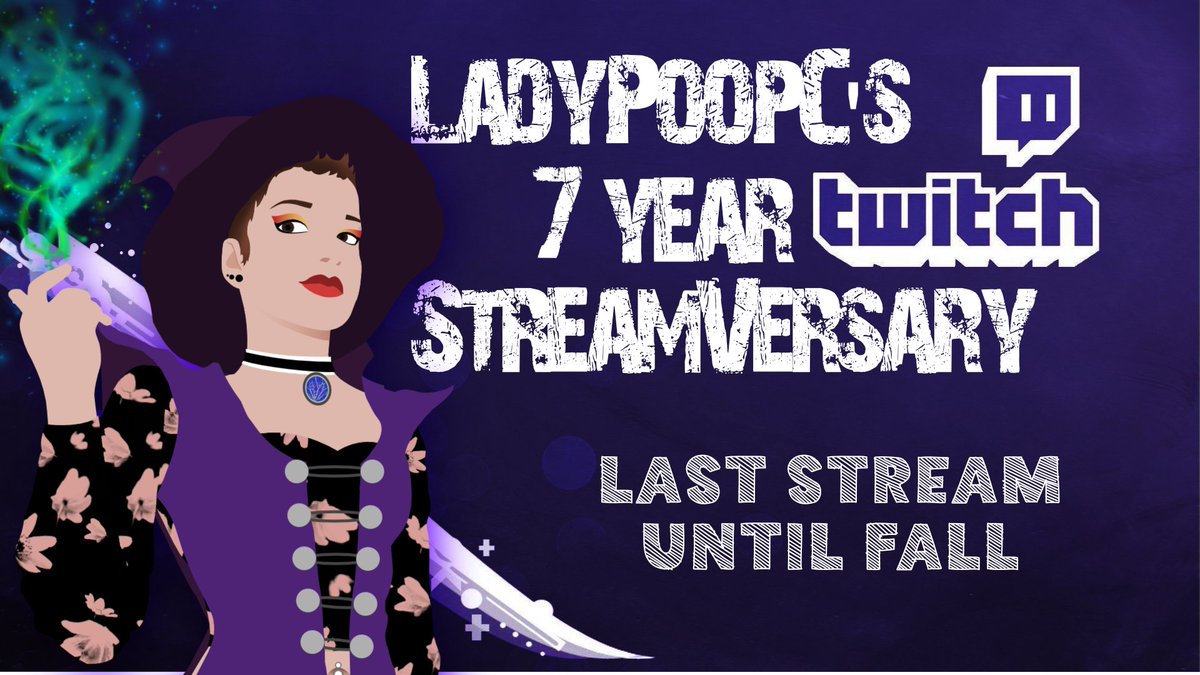 It's my 7 Year Streamversary and Last stream until the Fall! Starting off with some Enshrouded and hopefully Ending with R.E.P.O. Join me here at twitch.tv/ladypoopc