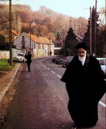 Imam Khomeini in France (Neauphle-le-Château) in 1978 during an exile
#Iran