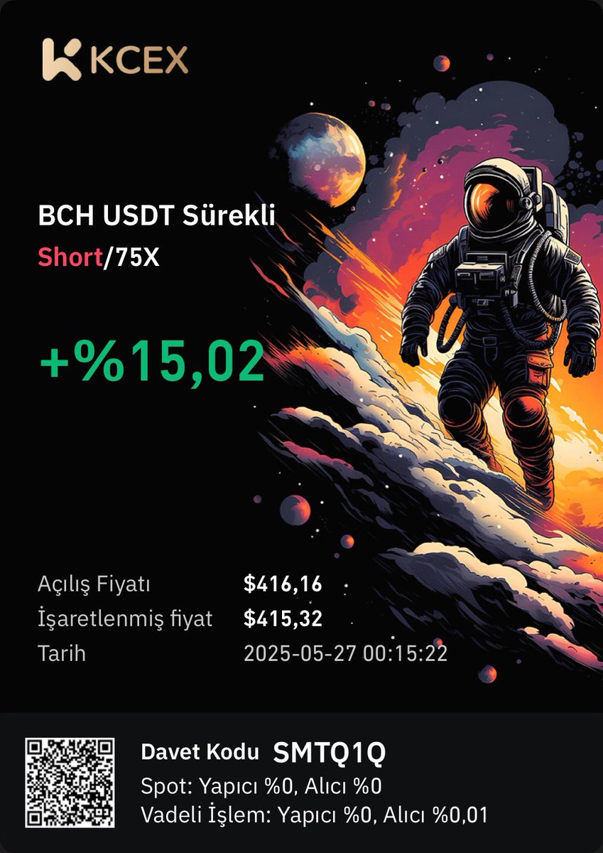 KCEX'e <a href="/KCEX_Turkey/">KCEX Global Türkiye Topluluğu</a> Benimle Katıl, piyasadaki en düşük oranların ve 1.000 USDT'ye kadar vadeli işlem deneme bonusu ile ücretsiz çekimlerin keyfini çıkarın! Davet kodum SMTQ1Q, hemen kaydolmak için tıkla:  kcex.io/register?invit…