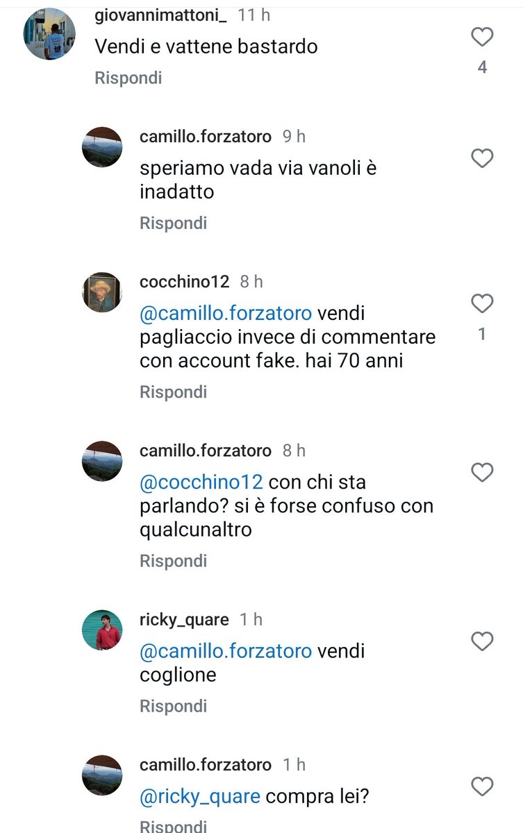 Lafon97617597's tweet photo. Per chi si fosse perso i commenti dei papabili profili fake di Cairo eccone una carrellata.
Sicuramente ci troviamo davanti a dei deviati mentali, che sia Cairo, il figlio o chiunque altro. Ahahahah mamma mia

#Torino #Cairo #Cairovattene https://t.co/FGwh72FPpV