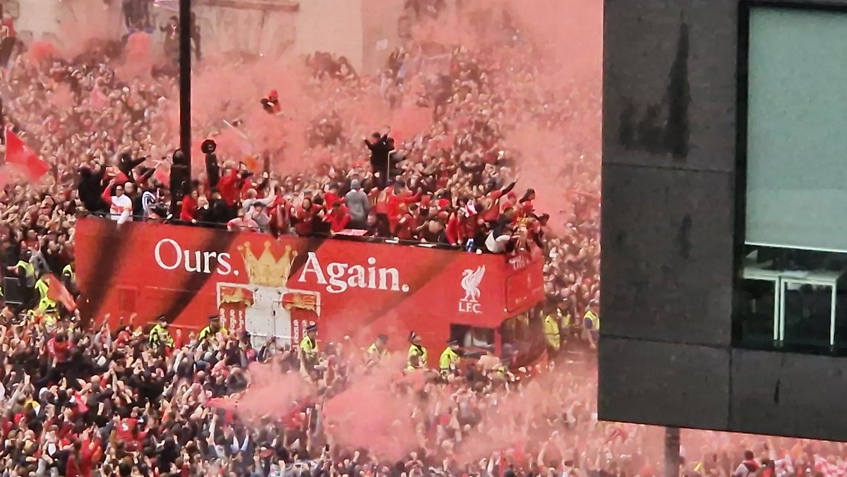 MissEmyC's tweet photo. What was an Amazing day has turned into a sad end. Hope everyone who was injured tonight will be ok 🙏😢 @LFC #liverpool https://t.co/nD3cVHc3Fm