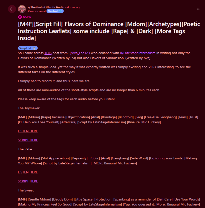 Are you hungry?.. Then have a taste of the 6 Flavors of Dominance!

Full tags are in the post!

Check it out here: reddit.com/r/TheRealmOfEr…